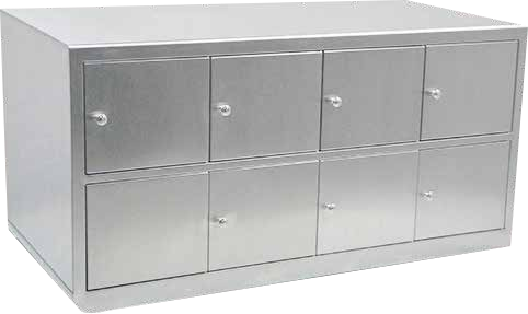 Stainless steel shoe cabinet