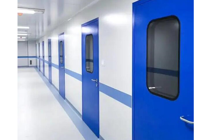 Steel purification door